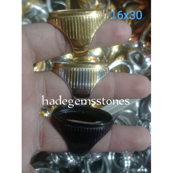 Jual ring emban titanium super kualitas dim 16x30 | Shopee Indonesia