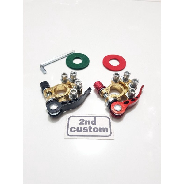 Jual Kepala aki mobil klem accu kuningan clamp mahkota terminal baterai ...