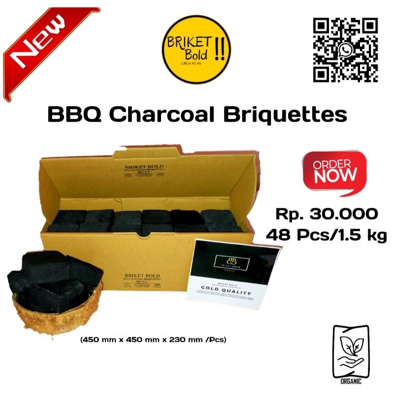 Jual Arang Briket Arang Briket Batok Kelapa Charcoal Briquettes Shopee Indonesia