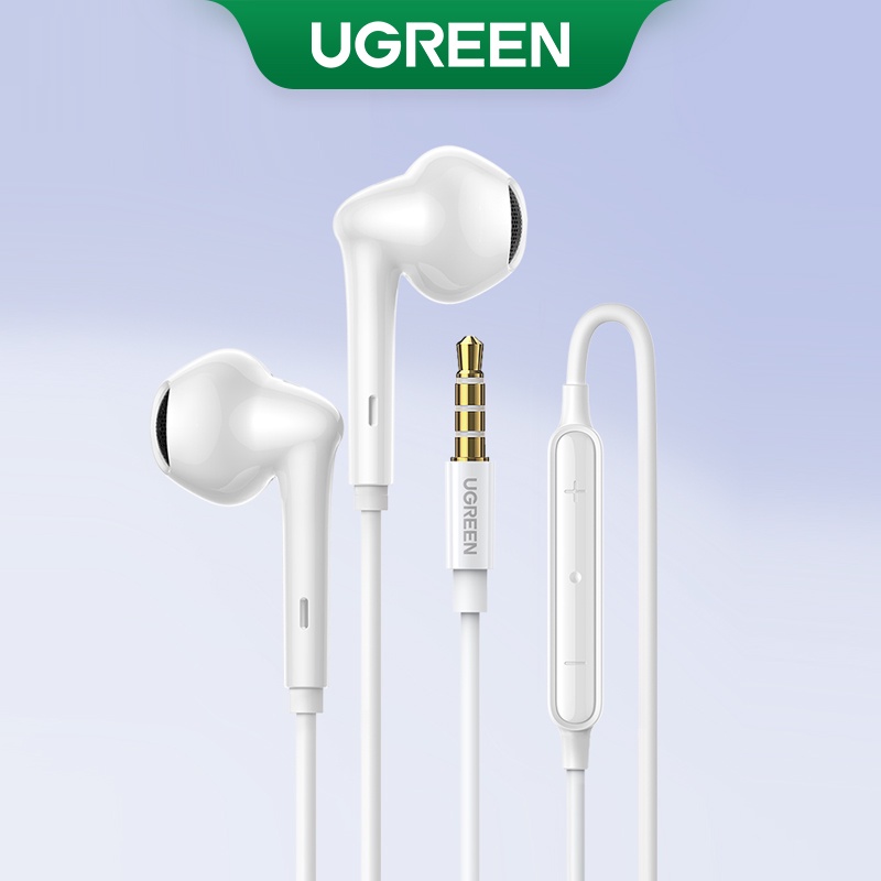 Jual Ugreen Earphone In Ear Dengan Kabel Jack 3.5mm / Tipec