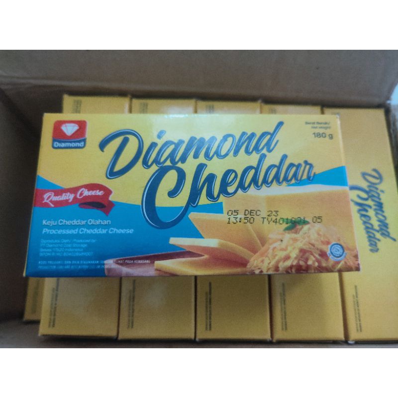 Jual Diamond Cheddar Cheese 180gr Shopee Indonesia