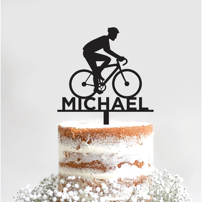Jual Topper Custom Cake Topper Nama Topper Nama Akrilik Sepeda | Shopee ...