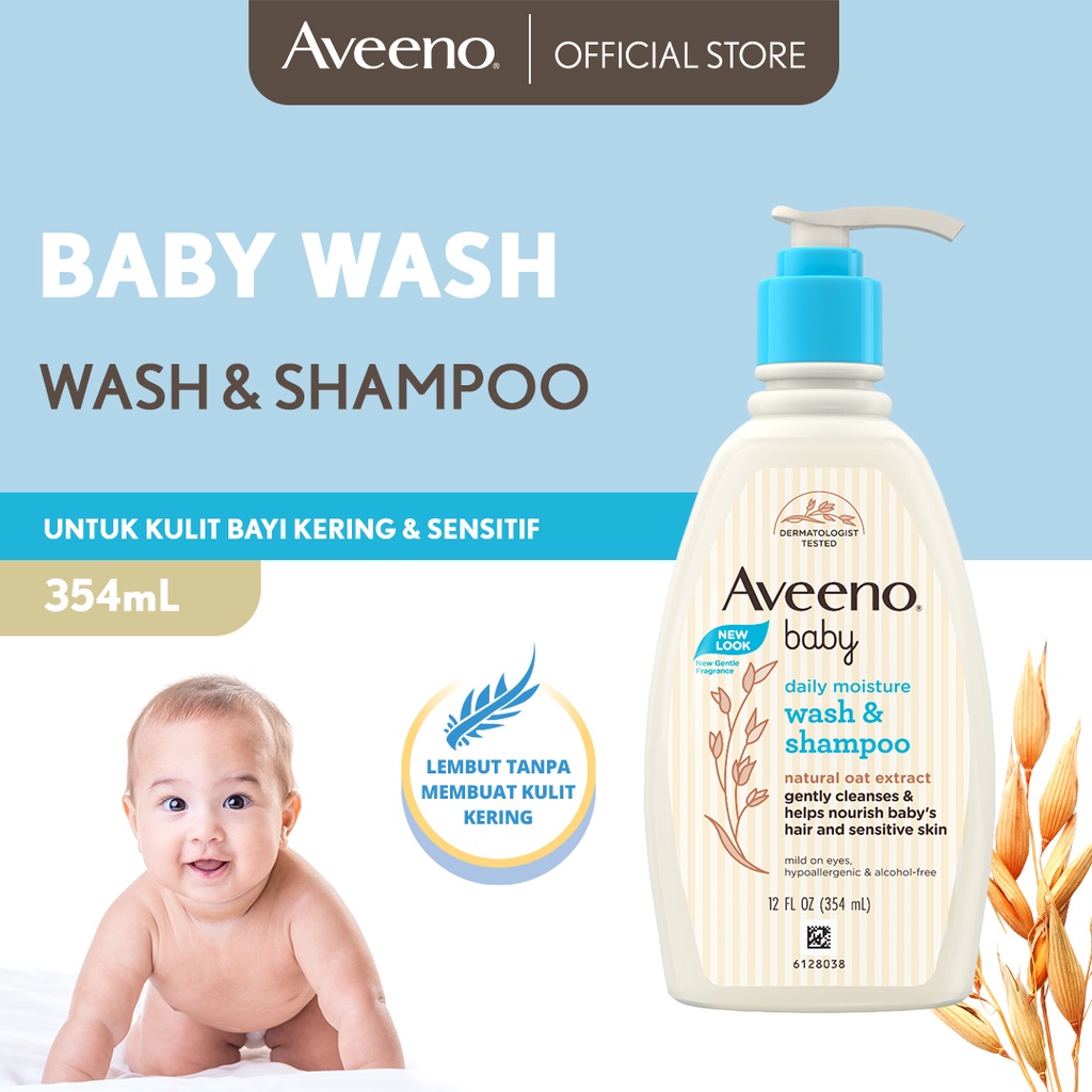 Jual Aveeno Baby Daily Moisture Wash & Shampoo Sabun & Shampoo Bayi untuk Kulit Normal