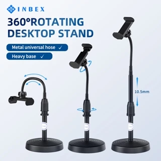 INBEX Phone Holder 360° Rotating Multi-Fungsi Stand Holder Tongsis/Adjustable CellPhone Stander Portabel Monopod Slot Multi-kartu Pemegang Ponsel & Tablet