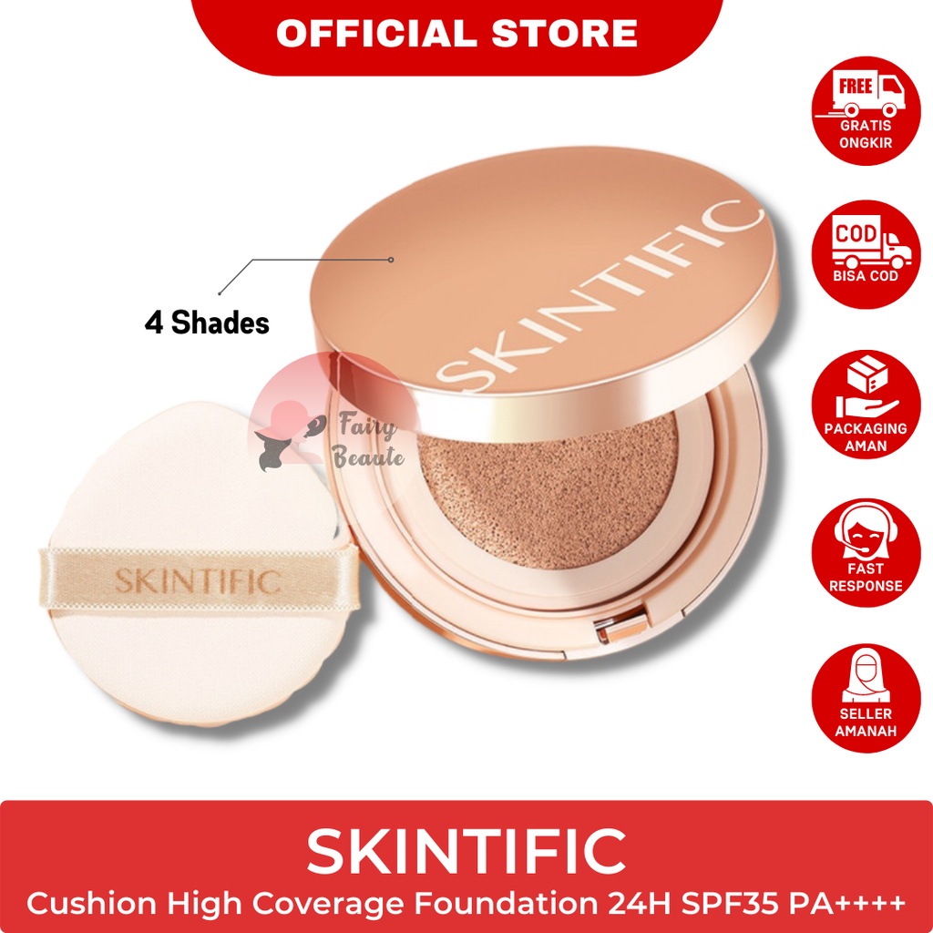 Jual SKINTIFIC Cover All Perfect Air Cushion High Coverage Poreless ...