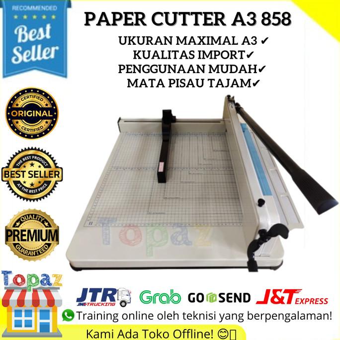 Jual Mesin Thick Layer Paper Cutter A3 858 Alat Pemotong Kertas 1 Rim