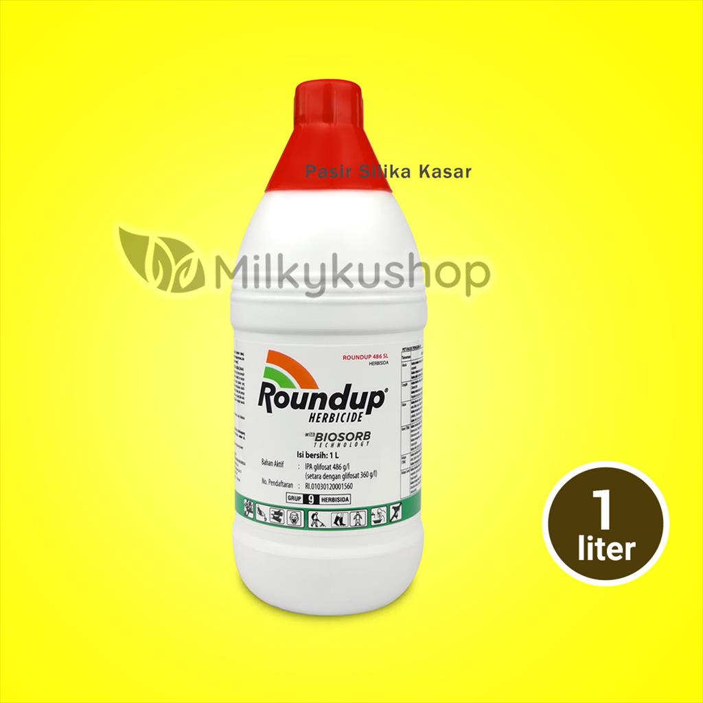 Jual ROUNDUP 486SL HERBISIDA OBAT PEMBASMI RUMPUT LIAR & GULMA 1 LITER ...