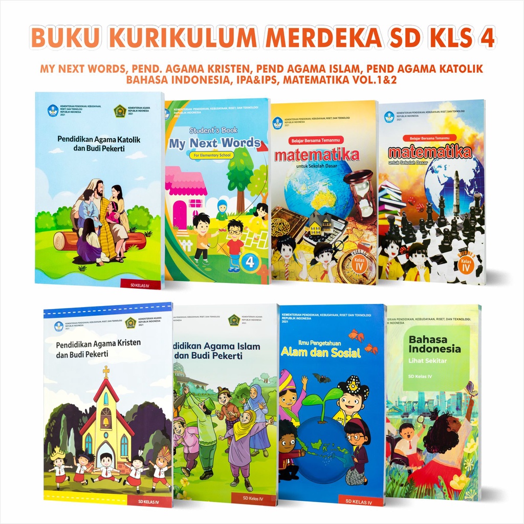 Jual Buku Pendidikan Kurikulum Merdeka SD Kelas IV - Bahasa Indonesia ...