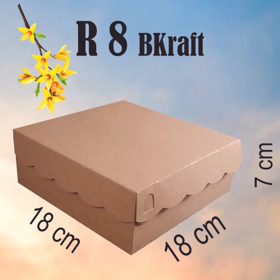 Jual R8 350gsm isi 100 lmb dos 18x18 Bkraft Dus/Hampers /Box/Suvenir ...
