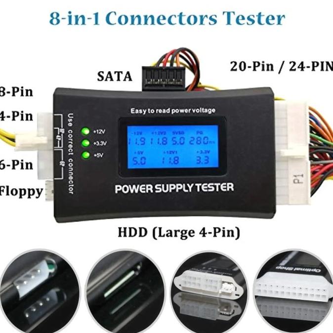 Jual Power Supply Digital Tester With LCD / PSU CPU Computer | Shopee ...