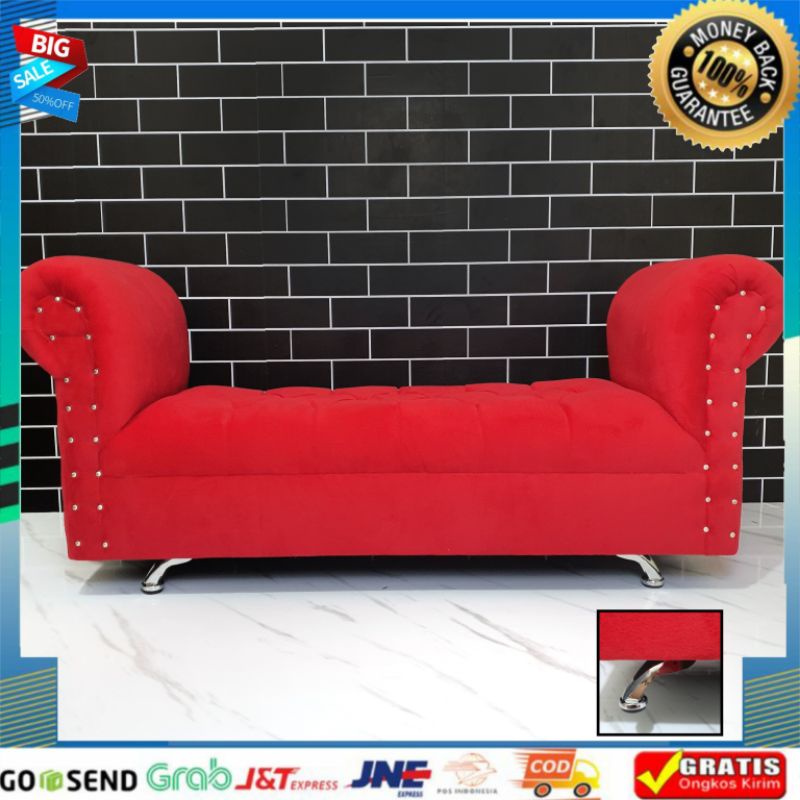 Jual SOFA BENCH MINIMALIS TANGAN / SOFA BENCH OTTOMAN PANJANG 130 CM