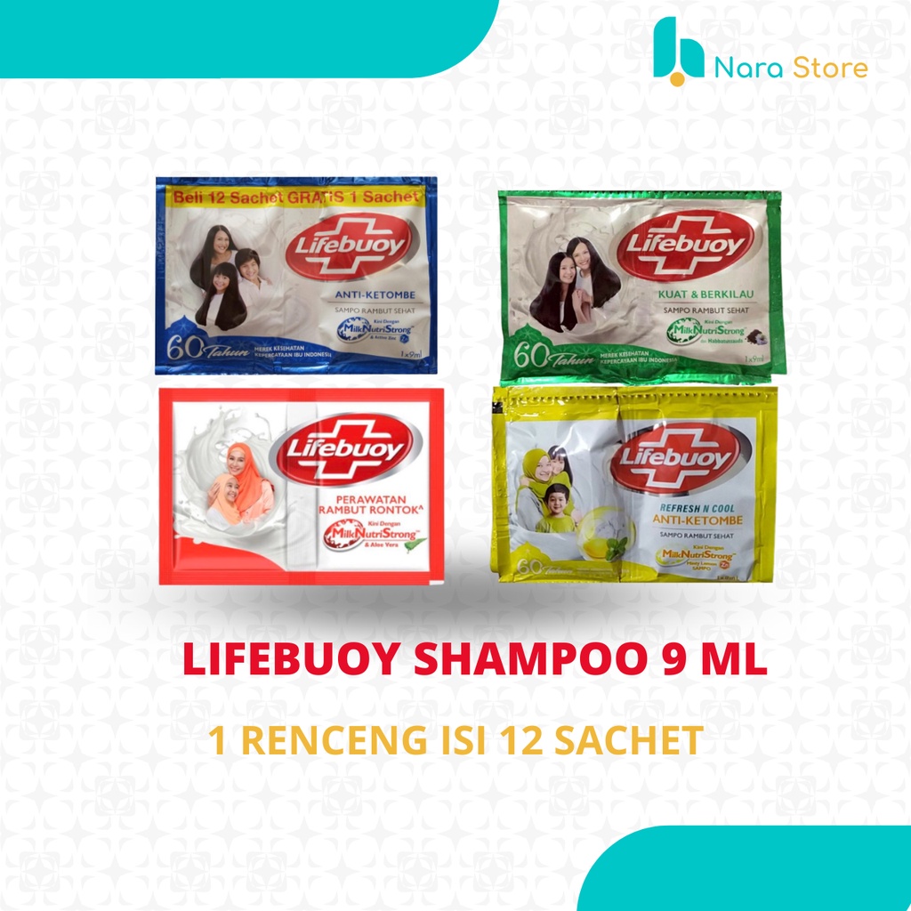 Jual Lifebuoy Shampoo 9 Ml 1 Renceng Isi 12 Sachet Shopee Indonesia