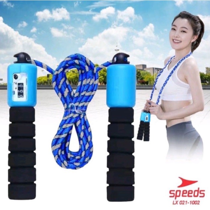 Jual Skipping Olahraga Lompat Tali Jump Rope Original Speeds LX 1002B ...