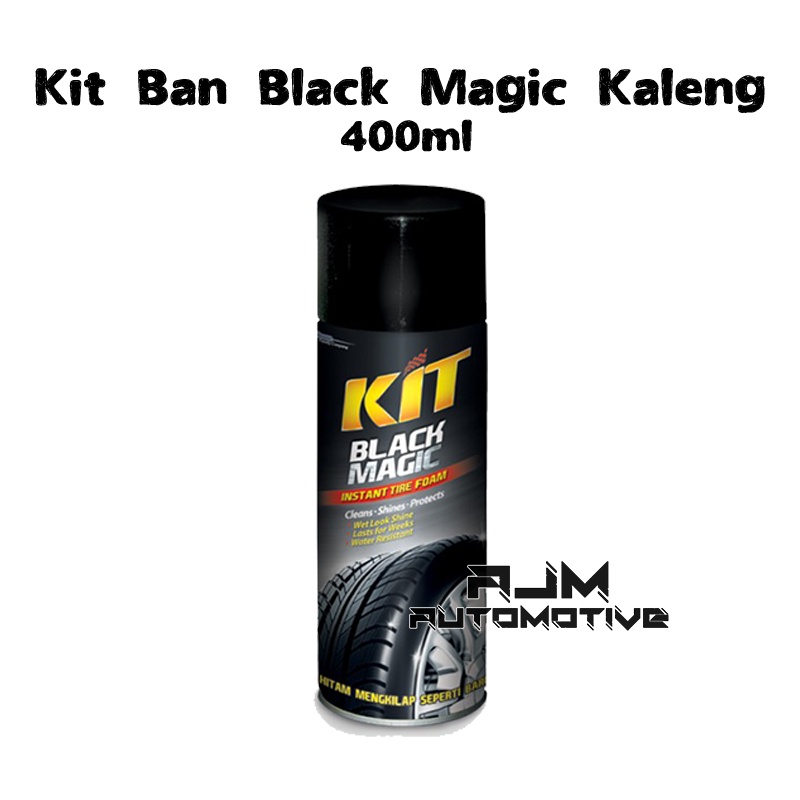 Jual Kit Black Magic Tire Foam/ Pemoles Ban/ Semir Ban Spray 360ml ...