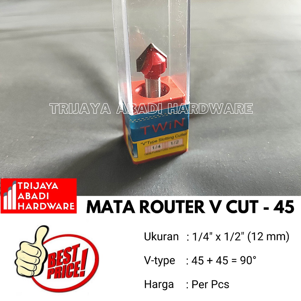 Jual Mata Router V-Cut 45