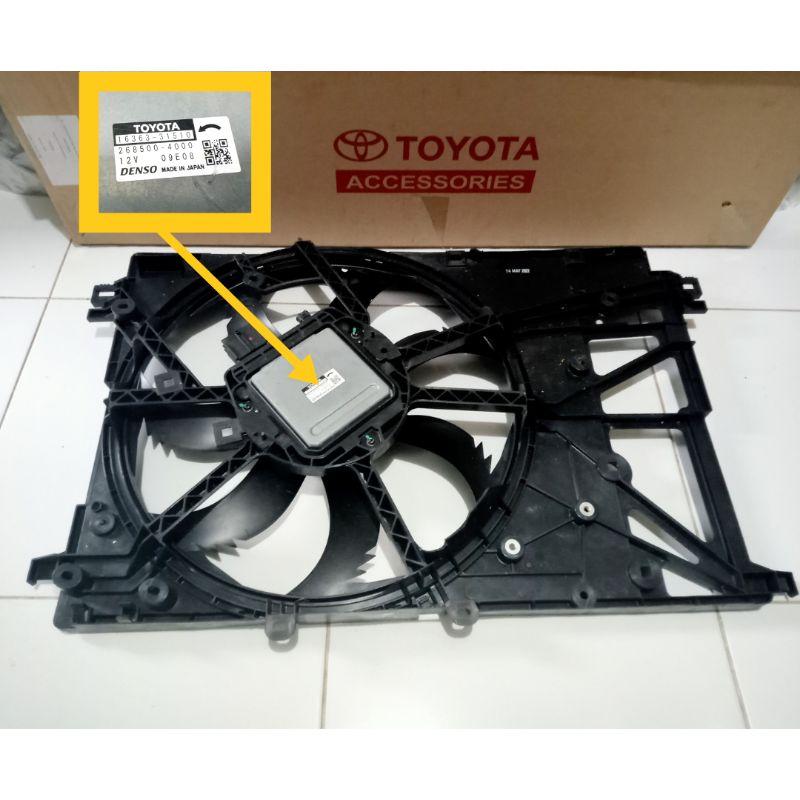 Jual extra fan Assy motor fan radiator Toyota Innova zenix hybrid ...