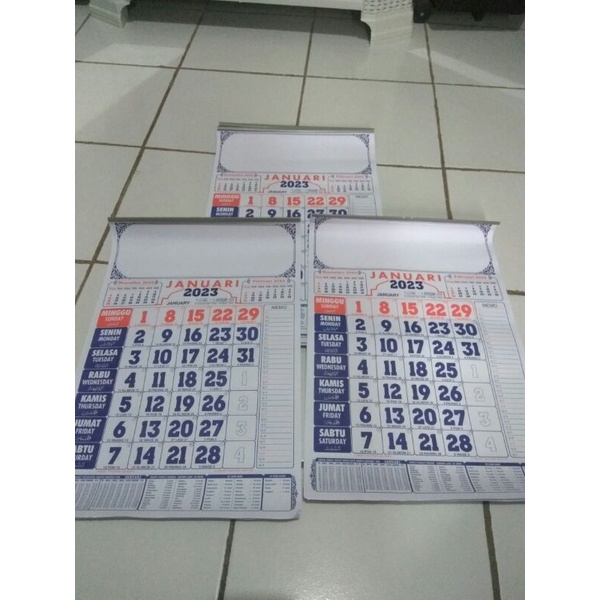 Jual Kalender Dinding Tahun 2023 Kalender Perbulan Kalender Masehi Angka Besar2 Shopee