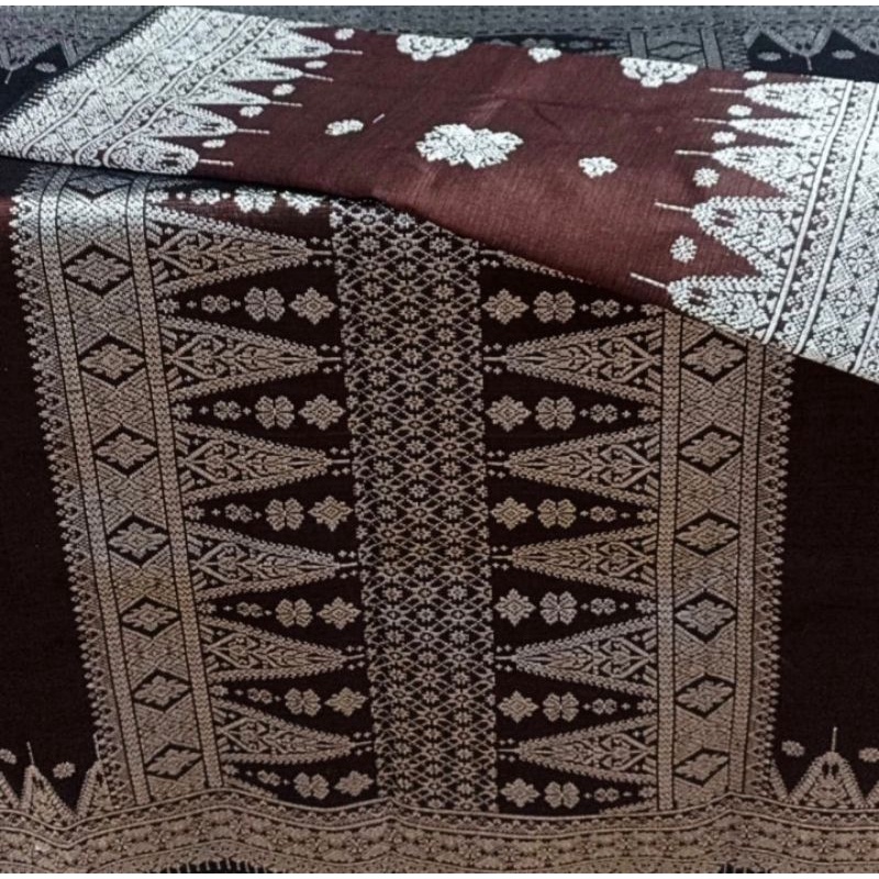 Jual Songket Coklat Emas/Songket Pengantin/Songket Palembang/Songket