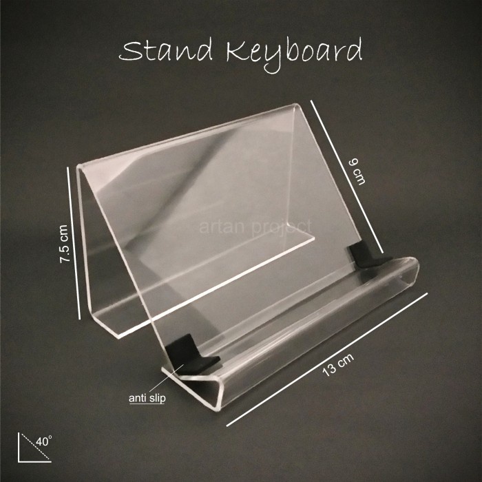 Jual Keyboard Stand Keyboard Pc Tatakan Dudukan Keyboard Display Miring Akrilik Shopee Indonesia