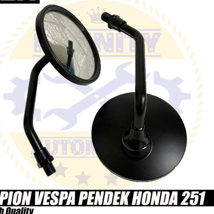 Jual Promo Kaca Spion Klasik Hitam Vespa Pendek Msx H Universal