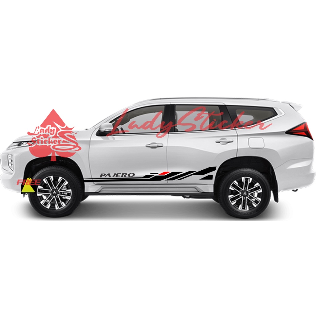 Jual new sticker mobil pajero cutting sticker mobil mitsubishi pajero ...