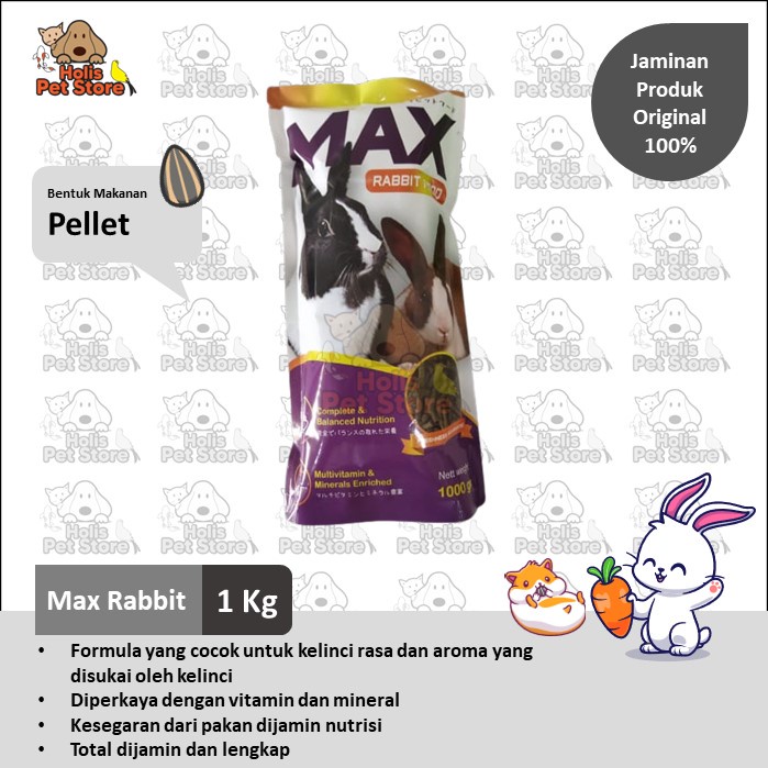 Jual Max rabbit 1kg | Shopee Indonesia