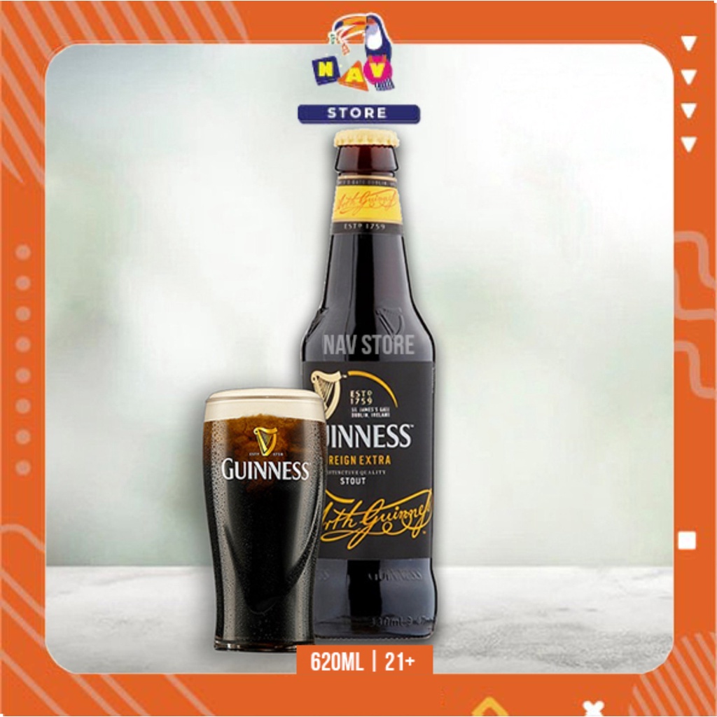 Jual Guinness Beer Extra Stout Bir Hitam 620ml Shopee Indonesia