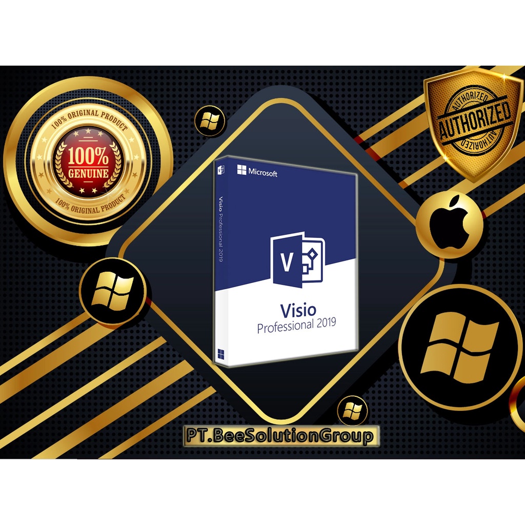 Jual Microsoft Visio 2021 Pro, 2 PC, online activation With Sertifikat ...