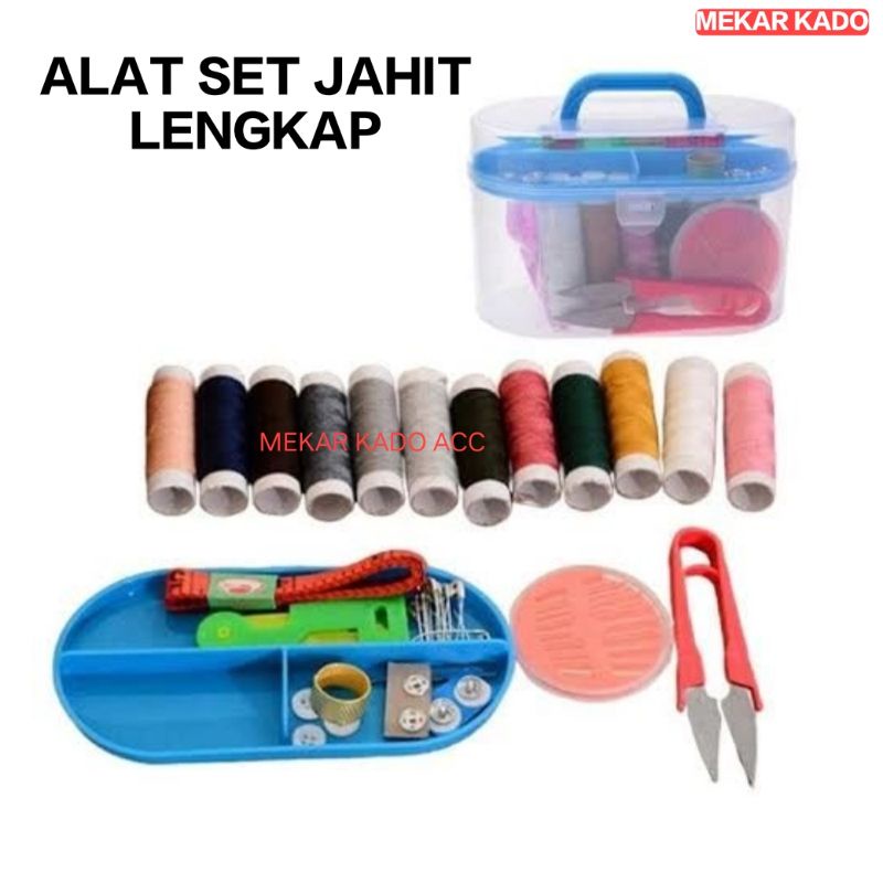 Jual Alat Jahit Set Kotak Lengkap/Perlengkapan menjahit/Sewing Kit Set