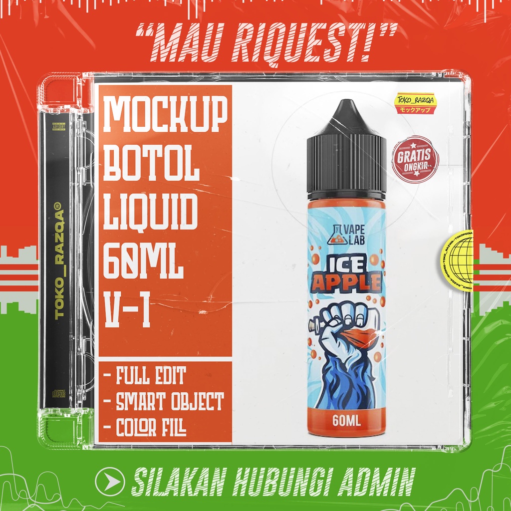 Jual Mockup Botol Liquid 60ml V-1 Mockup | Shopee Indonesia