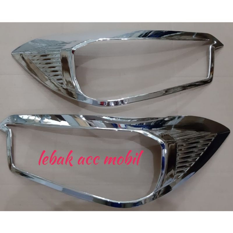 Jual Garnis List Lampu Depan Mobil Wuling Confero S Chrome Shopee Indonesia