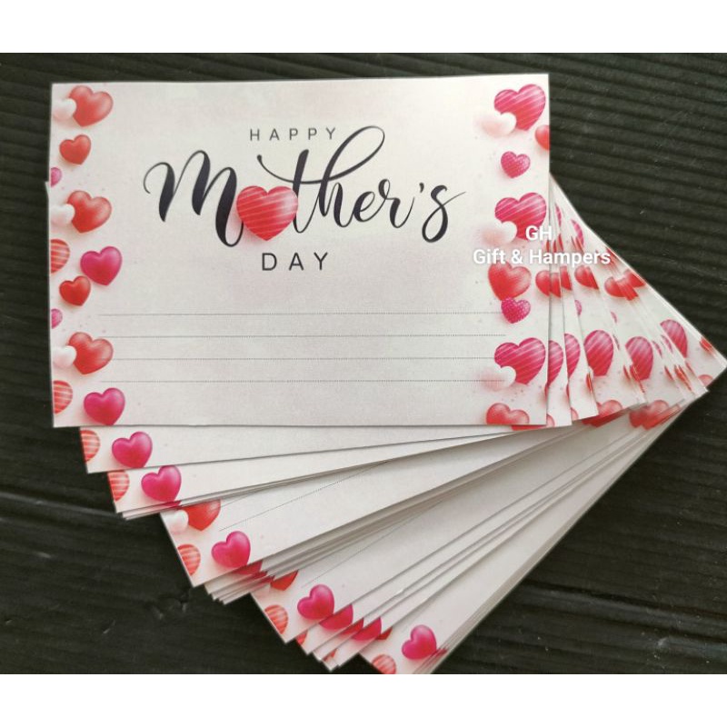 Jual Kartu Ucapan 10 X 7 Cm Happy Mother S Day Greeting Card Mom Mother Day Hari Ibu Shopee