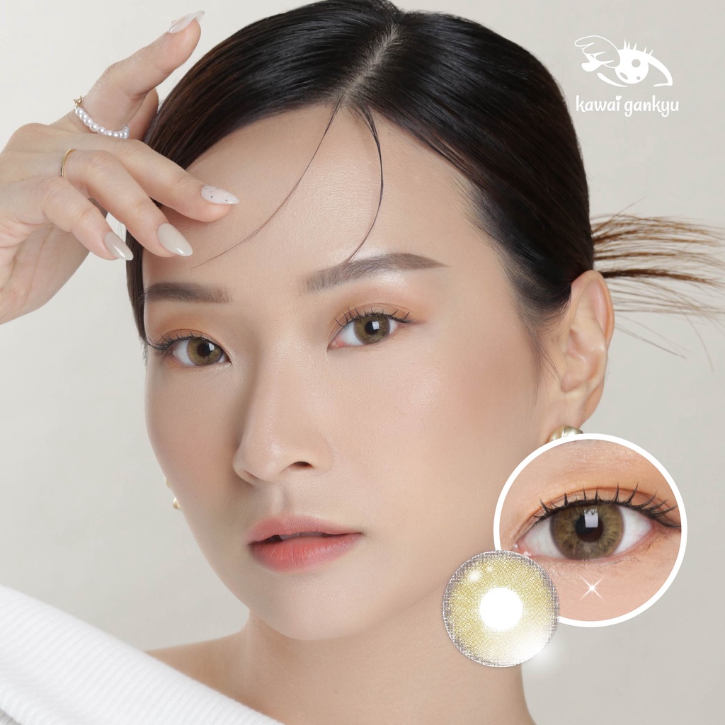 Jual Softlens Kawai Gankyu Luina Iset Brown Botol Shopee Indonesia