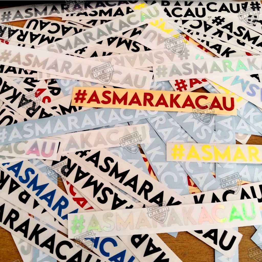 Jual Stiker Viral Asmara Kacau Stiker Cutting Asmara Kacau Reflectif