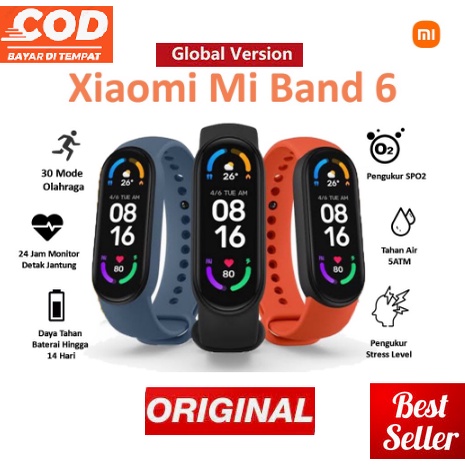 Jual Xiaomi Mi Smart Band Layar AMOLED 30 Mode Kebugaran (100