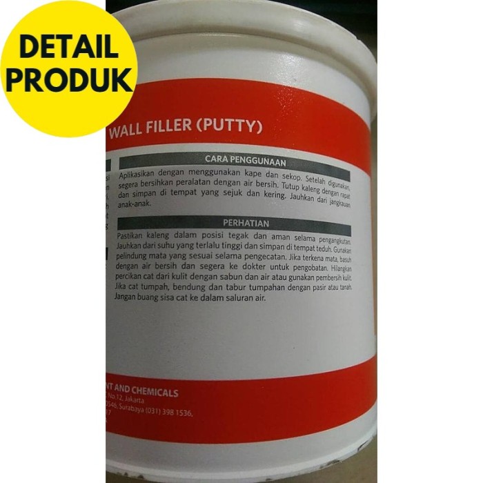 Jual Dempul Plamir Tembok Wall Filler Instan Matex Putty Nippon Paint Kg Shopee Indonesia