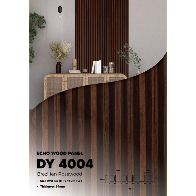 Jual WallPanel 3D Partisi / Wood Panel PVC Kisi Kisi Dinding Solid Kayu ...
