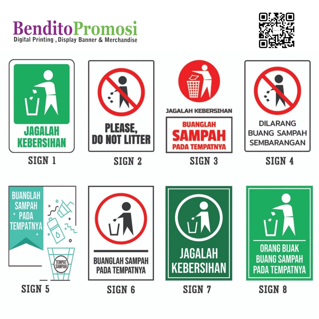 Jual Sticker Sign, Stiker Jagalah Kebersihan, Stiker Pemberitahuan