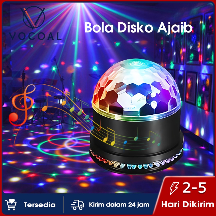 Jual Vocoal Lampu disco Magic Ball Lampu LED RGB 15Watt Remote | Shopee