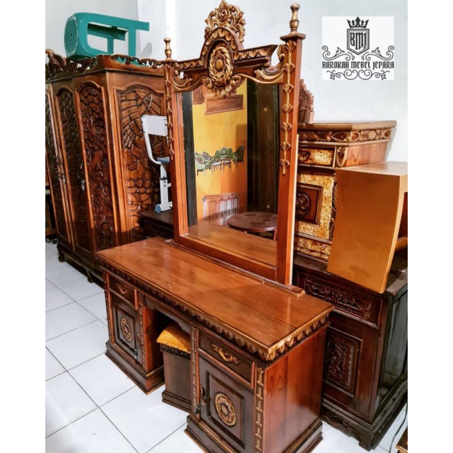 Jual Meja Rias Kayu Jati Jepara | Shopee Indonesia