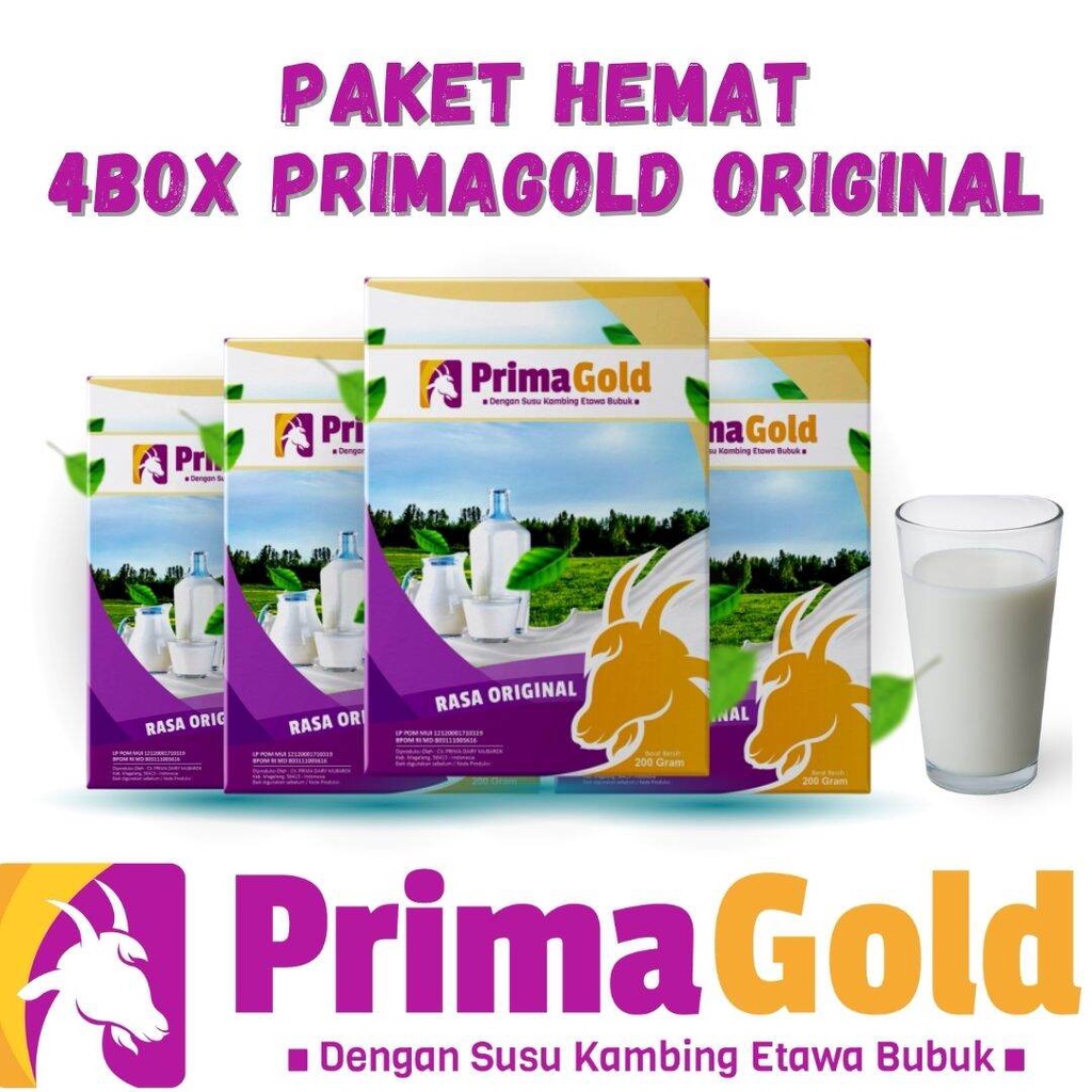 Jual Primagold BELI 3 DAPAT 4 Susu Kambing Etawa 100% - PRIMA GOLD 3x ...