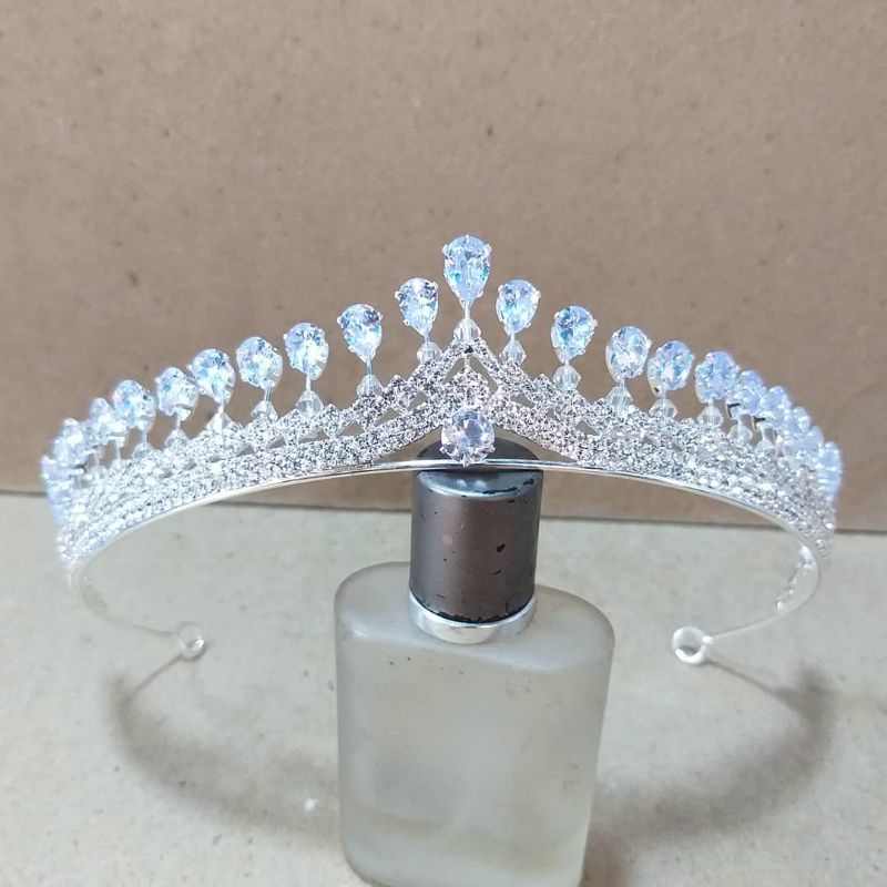 Jual Mahkota Pengantin Mahkota Wedding Mahkota Crown Zircon Shopee Indonesia