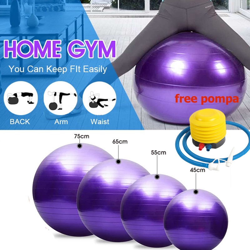 Ukuran gym ball sale