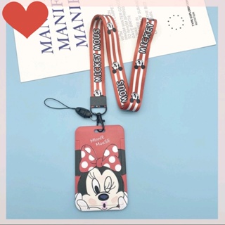 Jual Mickey Minnie Mouse Disney ID Card Holder Lanyard 1 Name Tag