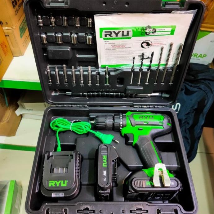 Jual TEKIRO RYU MESIN BOR SET 20 V BATERAI CORDLESS BETON CAS ricky87 ...