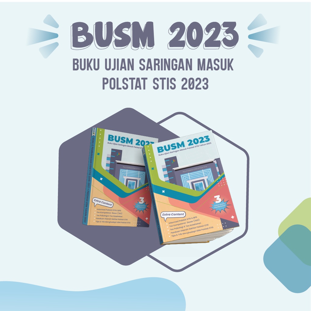 Jual Buku Ujian Saringan Masuk Polstat STIS 2023 BUSM 2023 Shopee