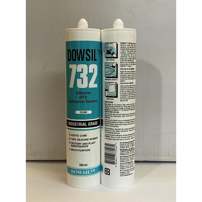 Jual dowsil 732 / dowsil 732 silicone rtv adhesive/sealant Shopee