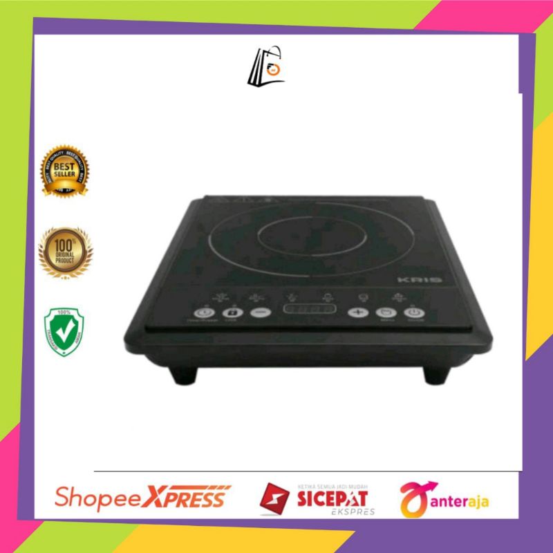 Jual Kris Kompor Induksi Portable Watt Hitam Kompor Listrik Induction Cooker Black