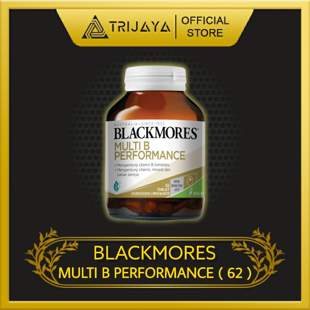 Jual BLACKMORES MULTI B PERFORMANCE ( 30 / 62 TABLET ) | Shopee Indonesia