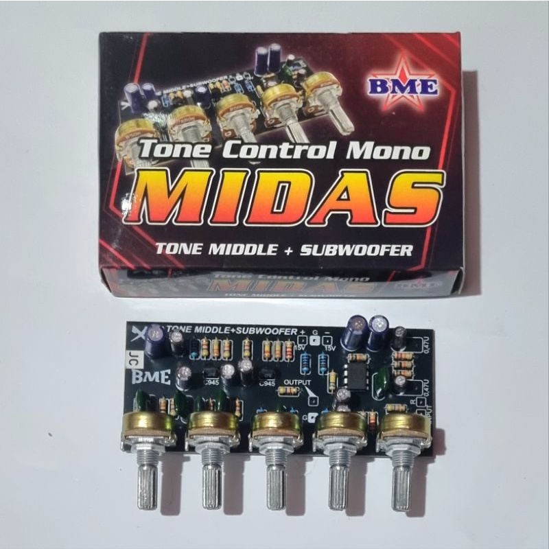 Jual MIDAS Tone Control Mono Plus Middle Dan Subwoofer High Quality BME ...